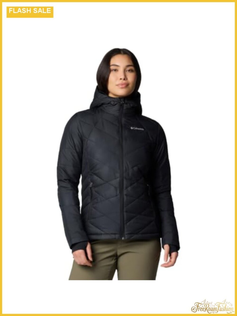 Quilted Hooded Puffer Jacket Winter Coat